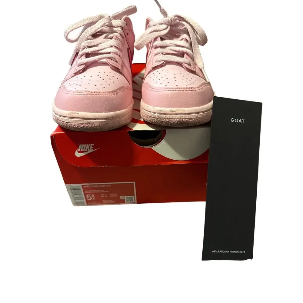 NIKE DUNK LOW - pink - size 5.5 TRIPLE PINK BARBIE
